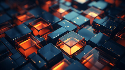 Obraz premium Abstract geometric created with Generative Ai