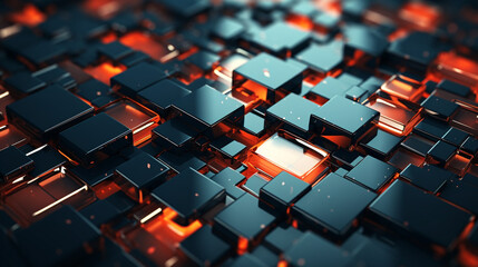 Obraz premium Abstract geometric created with Generative Ai