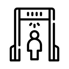 security gate line icon