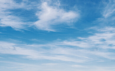 sky white fluffy clouds nature