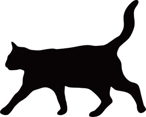 cat silhouette vector illustration