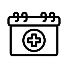 medical checkup line icon