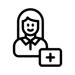 pharmacist line icon