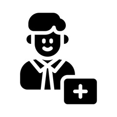 pharmacist glyph icon