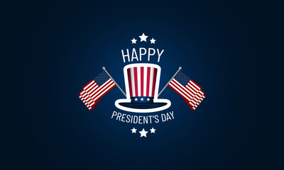 Happy President's Day Background Design. Banner, Poster, Greeting Card. Vector Illustration - obrazy, fototapety, plakaty