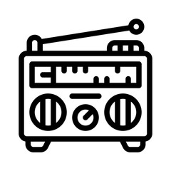 radio line icon
