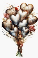 Fototapeta premium heart in the grass