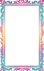 Beautiful Frame of Colorful Leaves Png Transparent Background