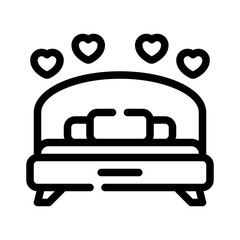 bed line icon