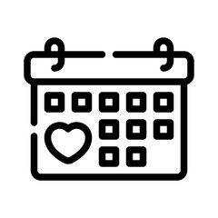 calendar line icon
