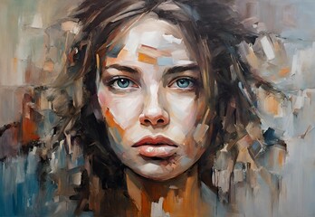 The Artistry: Talented Female Artist and Her Modern Masterpieces in Abstract Oil Painting