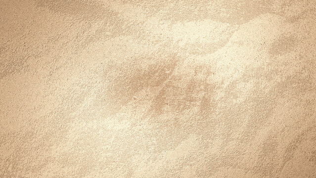 Clay background or cement wall mixed with small coarse effect with gradient yellow-brown tone.