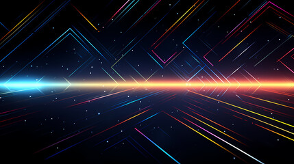 Technology abstract line background and light effect, technology-sense background material