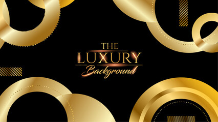 Black and Gold Luxury Background. Modern Classic Premium Design Template. Beautiful Marriage Invitation. Celebration Artwork for Business and Event occasion. Elegant Looking Creative Design Template.