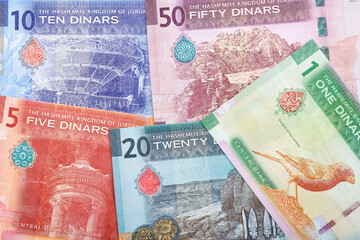Jordanian dinar a new serie of banknotes - obrazy, fototapety, plakaty