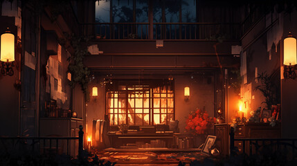 洋館のイラスト