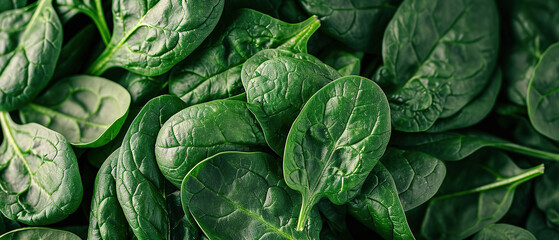 close up of spinach, food advertising	
 - obrazy, fototapety, plakaty