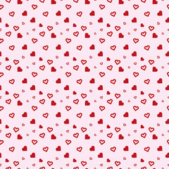 pattern of small cute hearts