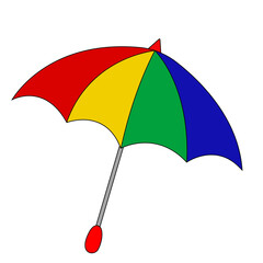 colorful umbrella vector illustration