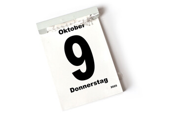 9 . Oktober 2025