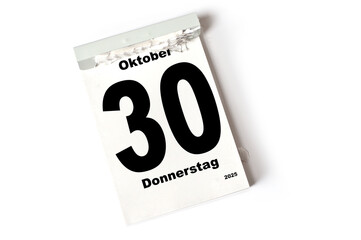 30 . Oktober 2025