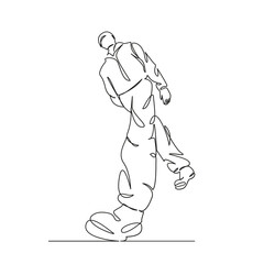 man view from below Big boots distortion