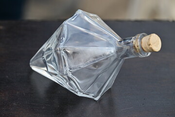 A geometric formed old perfume flacon.