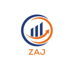 ZAJ Letter logo design template vector. ZAJ Business abstract connection vector logo. ZAJ icon circle logotype.
