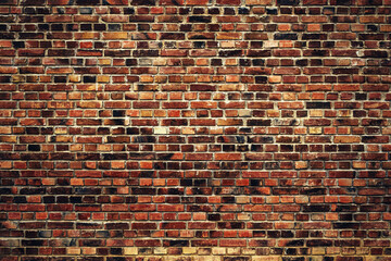 Clinker brick wall surface texture as background