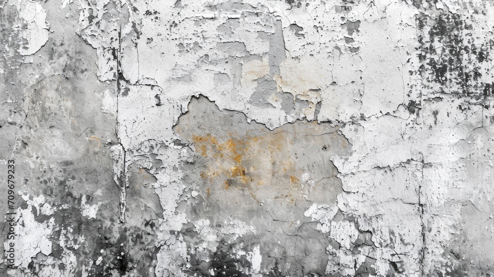 Poster a weathered wall with peeling paint and a vibrant fire hydrant. perfect for urban themes or adding a