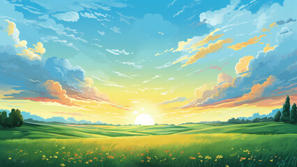 the illustration of a new horizon