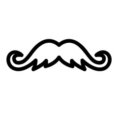moustaches outline icon