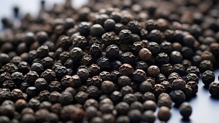 close up of black papper