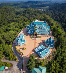 Aerial view of Wat Pa Phu Kon in Loei, Thailand © pierrick