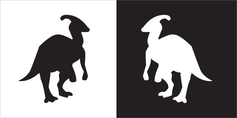 Illustration vector graphics of dinosaur icon