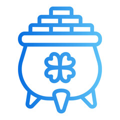 gold pot gradient icon