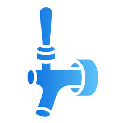 beer tap gradient icon