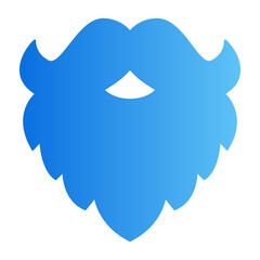 beard gradient icon