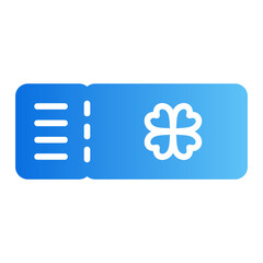 Obraz premium ticket gradient icon