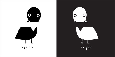 Illustration vector graphics of crow icon - obrazy, fototapety, plakaty