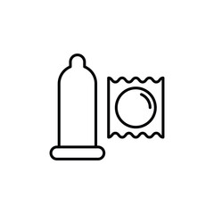 condom icon vector love sign safe sex 