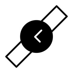Dollar Wristwatch solid glyph icon