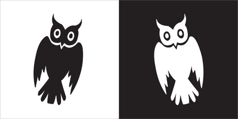 Illustration vector graphics of owl icon