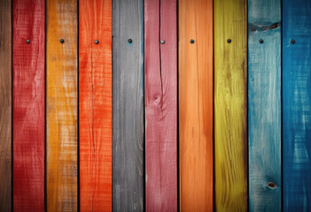Rainbow Colored Wood Wallpaper Background for Vibrant and Lively Interiors