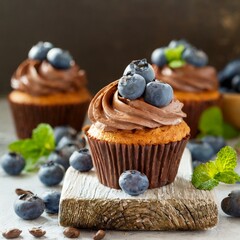 Sweet Aromas of Summer: Hot Homemade Muffins with Berries and Cream