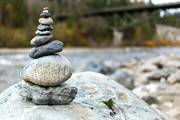 Balanced Stone on Rock - 4K Ultra HD Image