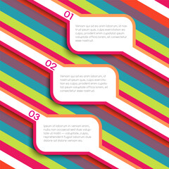 Banner on a linear background. Vector illustration