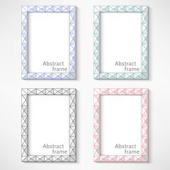 Color abstract framework. Vector illustration