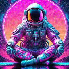 Astronaut Sitting Resting