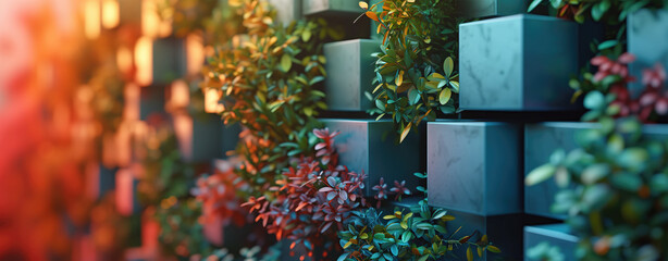 Fresh Foliage and Wall